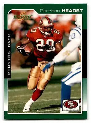 Garrison Hearst trading card from the 2000 Score #173 collection