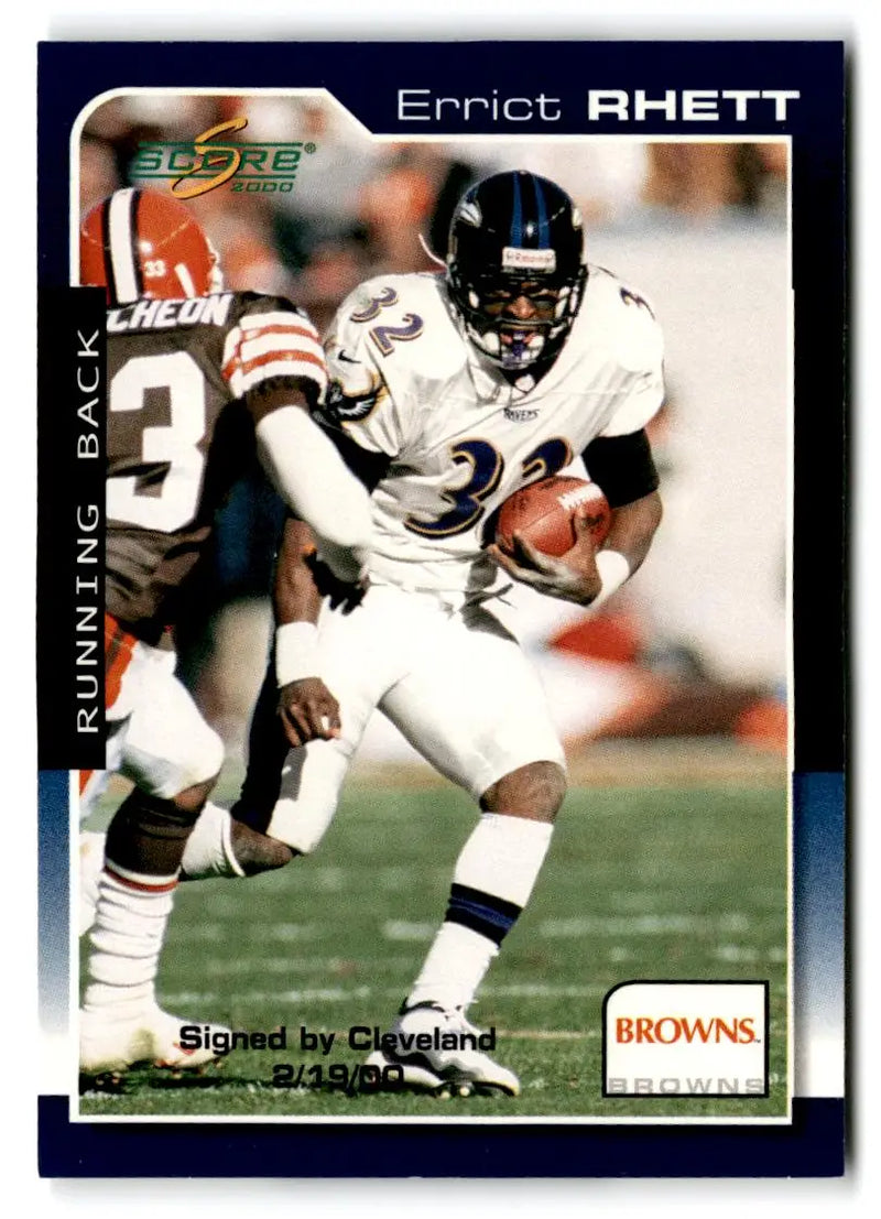2000 Score #42 Errict Rhett - Football Card Single