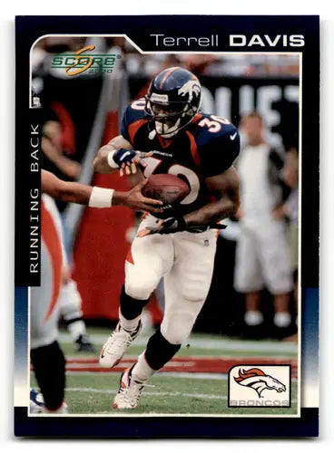 Original gloss Terrell Davis football card from 2000 Score #58 Broncos by Simply Sandoval