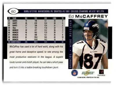 2000 Score #60 Ed McCaffrey - Football Card Single