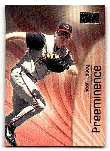 Original gloss Sean Casey Cincinnati Reds baseball card from 2000 SkyBox series