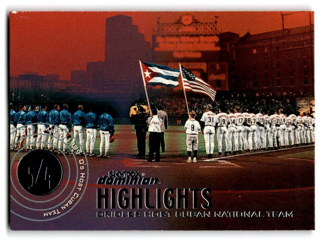 2000 SkyBox Dominion #10 Orioles / Cuban Nat’l HL UER - Baseball Card Single