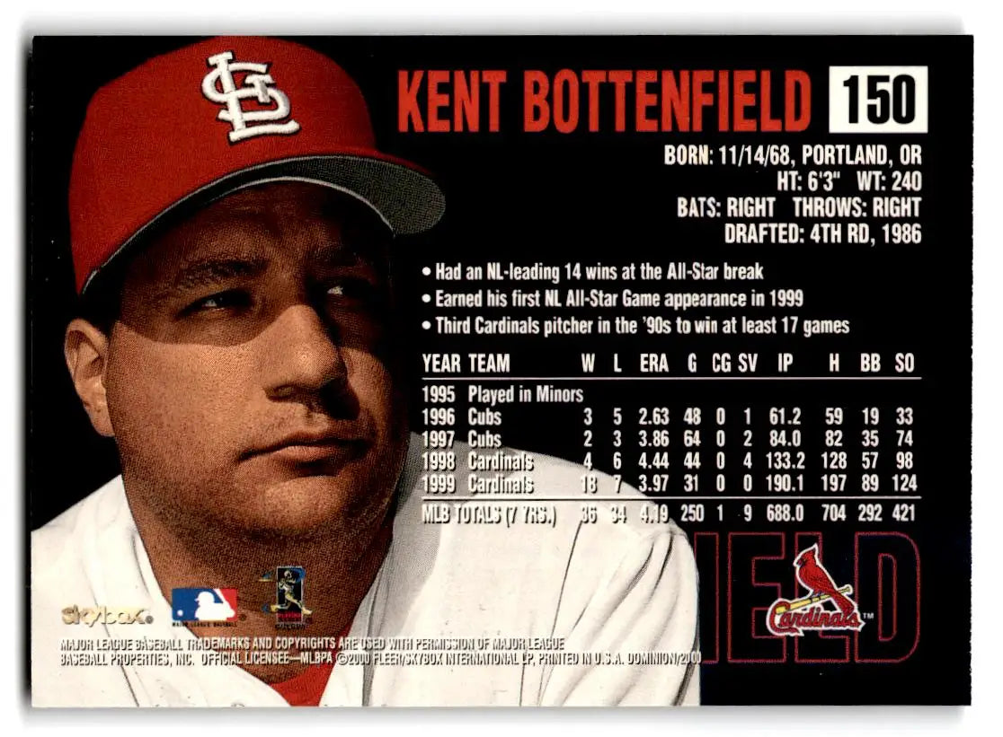 2000 SkyBox Dominion #150 Kent Bottenfield - Baseball Card Single
