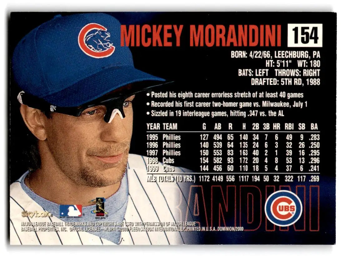 2000 SkyBox Dominion #154 Mickey Morandini - Baseball Card Single