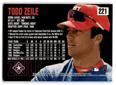 2000 SkyBox Dominion #221 Todd Zeile - Baseball Card Single