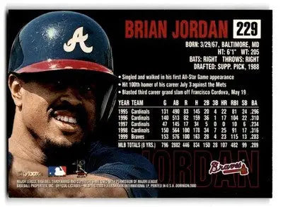 2000 SkyBox Dominion #229 Brian Jordan - Baseball Card Single