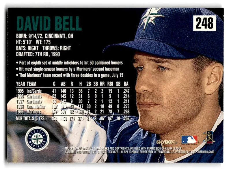 2000 SkyBox Dominion #248 David Bell - Baseball Card Single