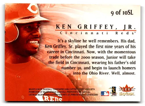 2000 SkyBox Skylines #SL9 Ken Griffey Jr. NM Near Mint Reds ID:77307 ID:77307 - Baseball Card Single