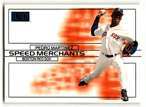Original gloss SkyBox Speed Merchants Pedro Martinez baseball card in near mint condition