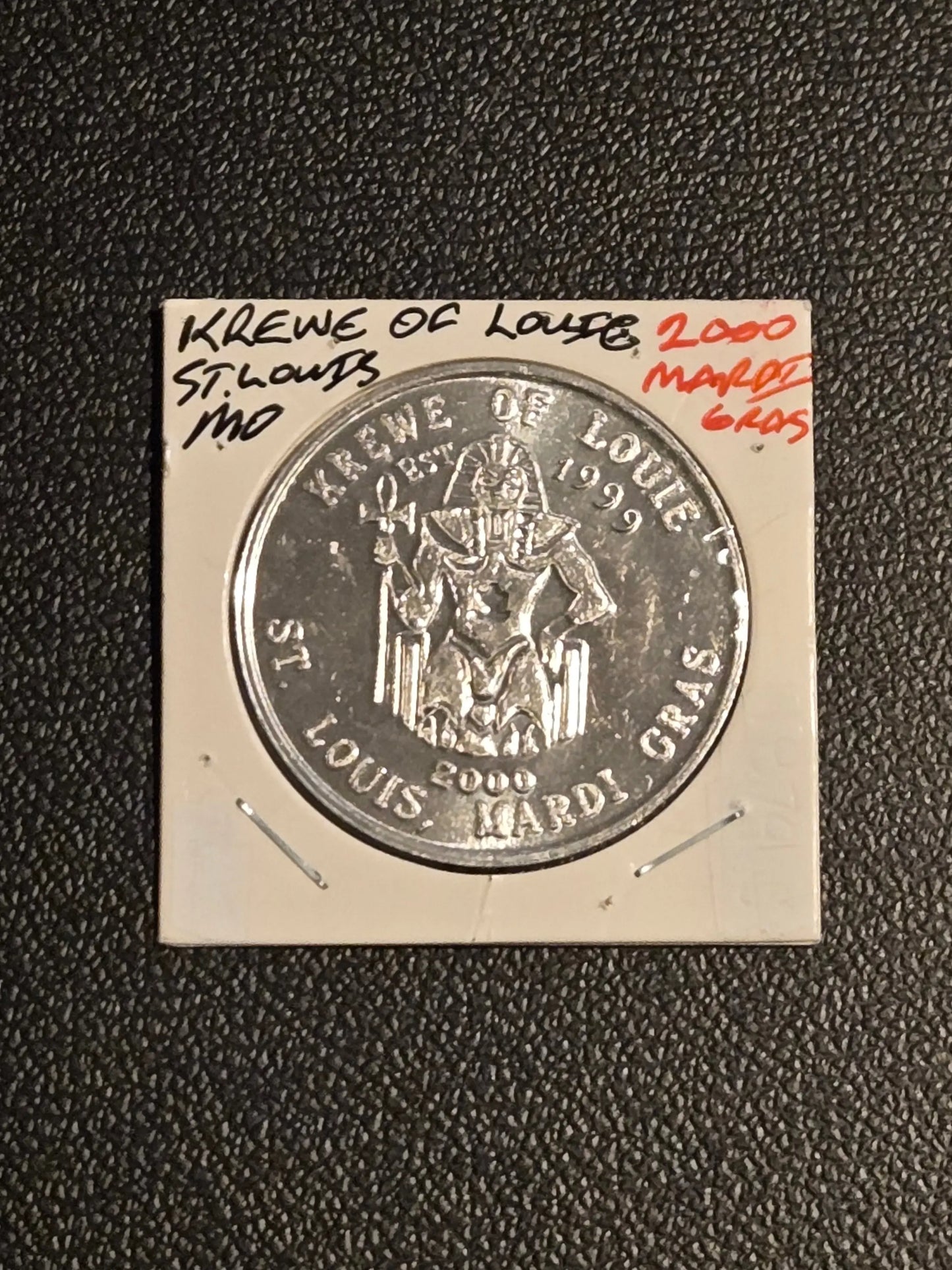 2000 Soulard Mardi Gras Doubloon Krewe of Louie IX St. Louis Missouri Token - Coins & Currency