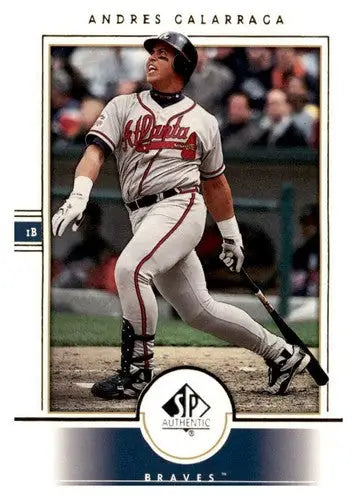 Original gloss Andres Galarraga baseball card from 2000 SP Authentic simply Sandoval Braves