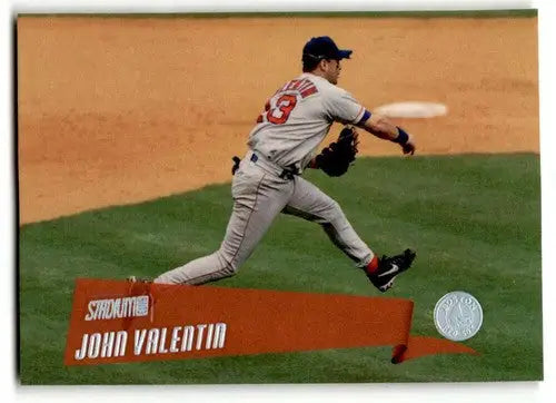 Original gloss baseball card featuring John Valentin Boston Red Sox player