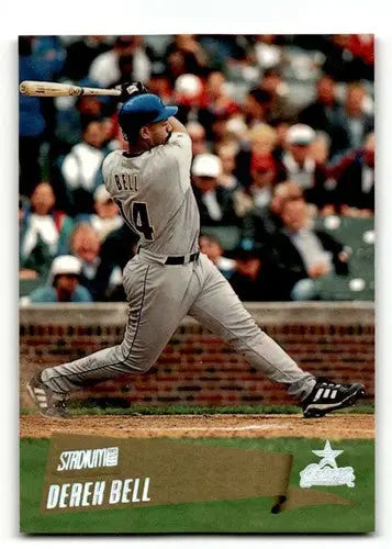 Original gloss Derek Bell Houston baseball card from 2000 Stadium Club Houston Astros