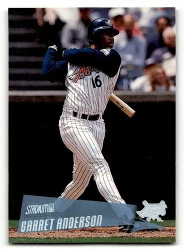Garret Anderson Anaheim Angels baseball card from 2000 Stadium Club #55