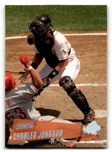2000 Stadium Club #84 Charles Johnson Baltimore Orioles Baseball Car ID:63681 - Baseball Card Single