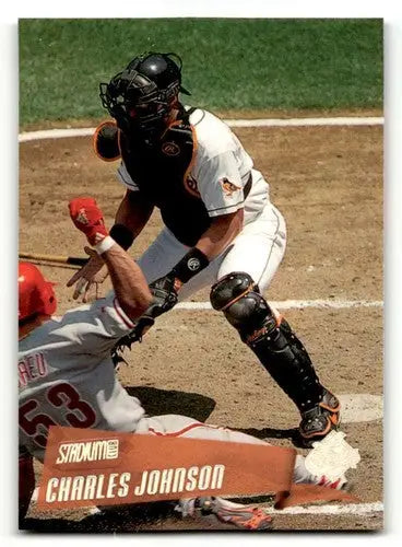2000 Stadium Club #84 Charles Johnson Baltimore Orioles Baseball Car ID:63668 - Baseball Card Single