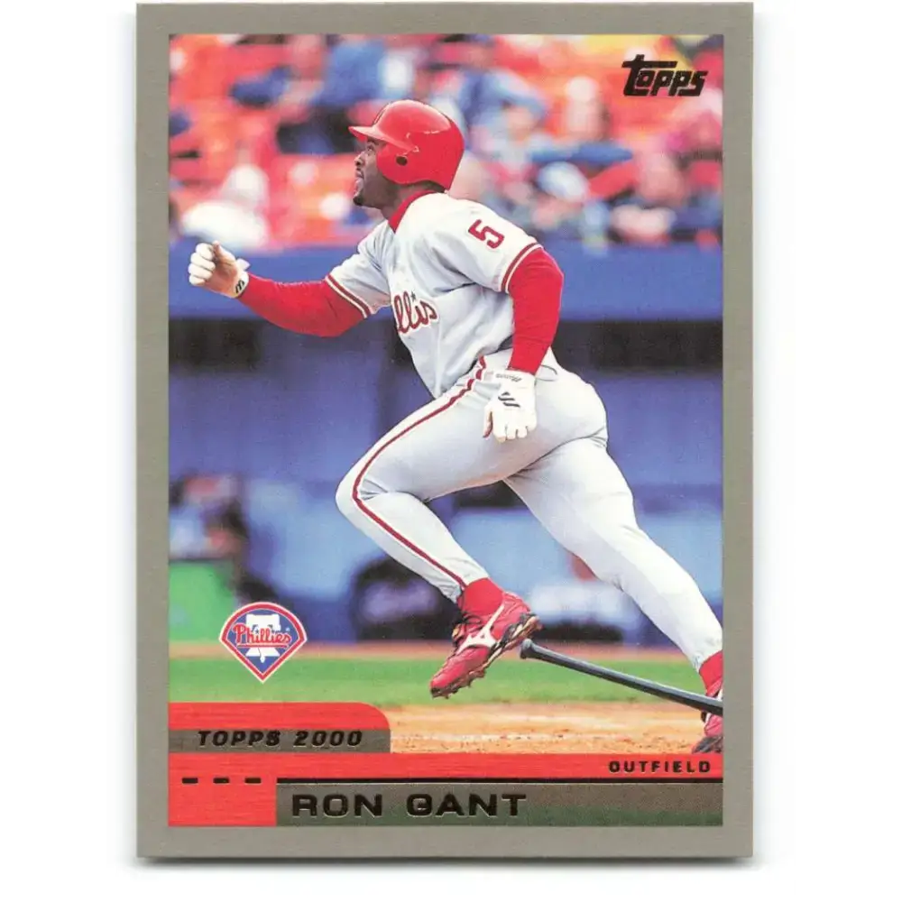 2000 Topps #102 Ron Gant EX Excellent Philadelphia Phillies Baseball Card - Baseball Card Single