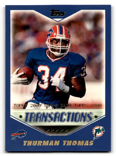2000 Topps #102 Thurman Thomas EX/NM Dolphins ID:61258 - Football Card Single