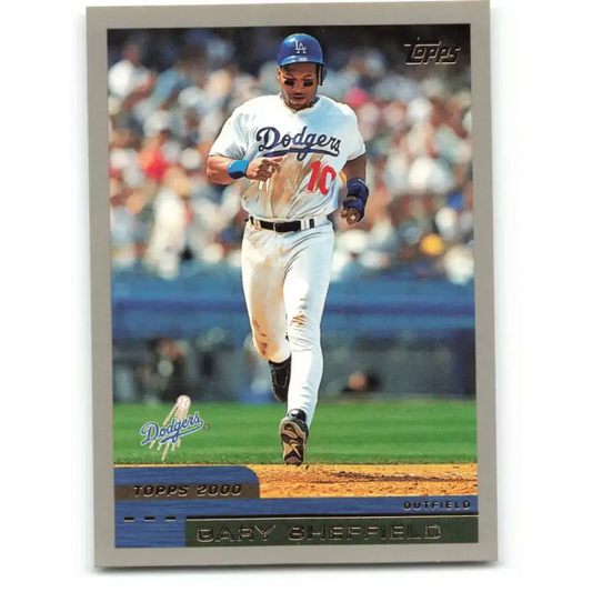 2000 Topps #105 Gary Sheffield EX Excellent Los Angeles Dodgers Baseball Card