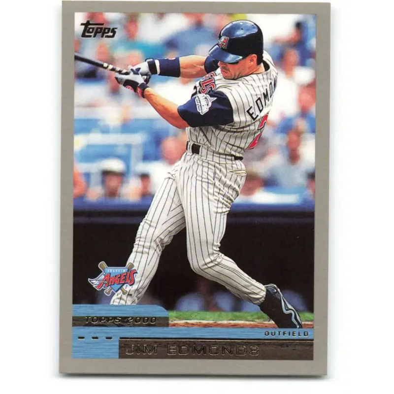 2000 Topps #107 Jim Edmonds EX Excellent Anaheim Angels Baseball Card - Baseball Card Single