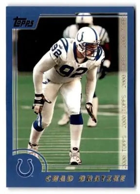 2000 Topps Chad Bratzke football card for football collectors and Chad Bratzke fans