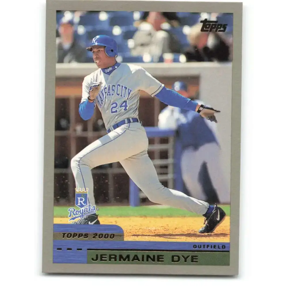 2000 Topps #116 Jermaine Dye EX Excellent Kansas City Royals Baseball Card - Baseball Card Single