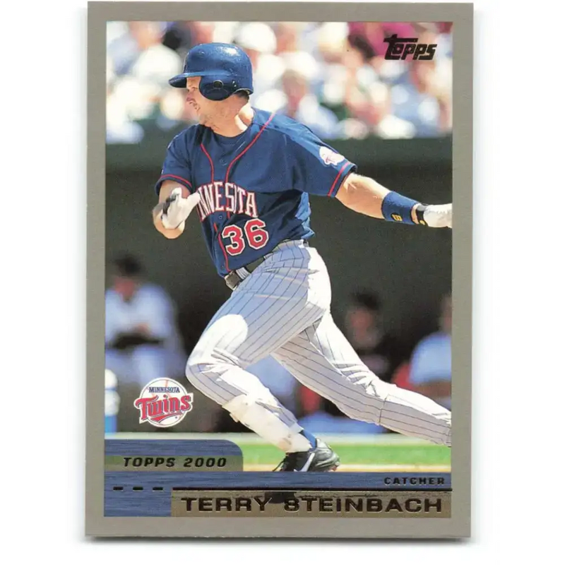 2000 Topps #118 Terry Steinbach EX Excellent Minnesota Twins Baseball Card - Baseball Card Single