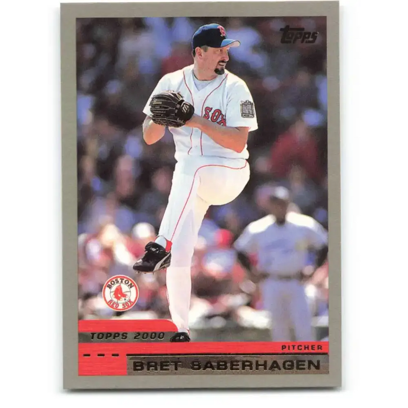 2000 Topps #12 Bret Saberhagen EX Excellent Boston Red Sox Baseball Card - Baseball Card Single