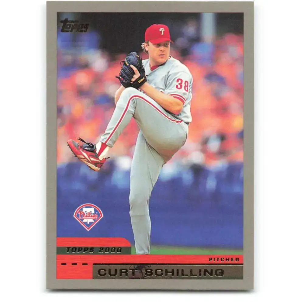 2000 Topps #120 Curt Schilling EX Excellent Philadelphia Phillies Baseball Card - Baseball Card Single