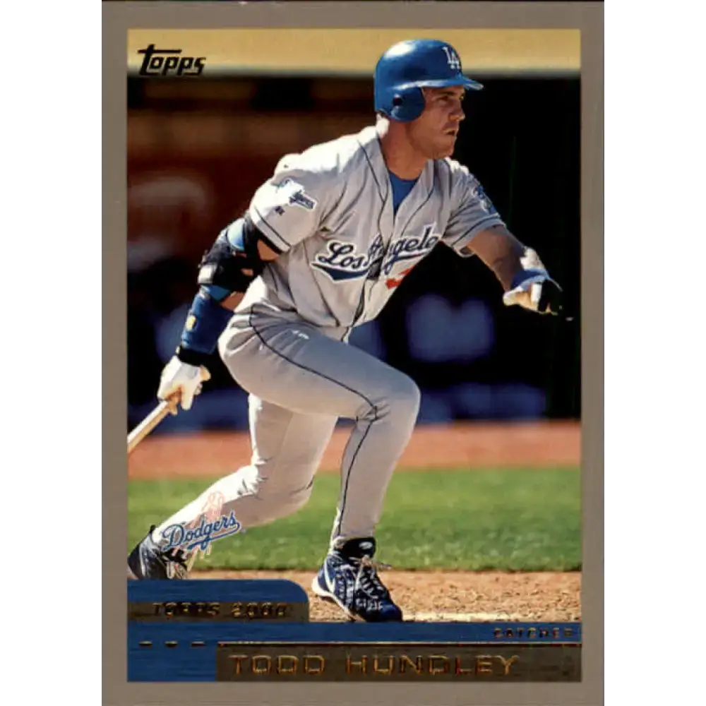 2000 Topps #130 Todd Hundley EX Excellent Los Angeles Dodgers Baseball Card - Baseball Card Single