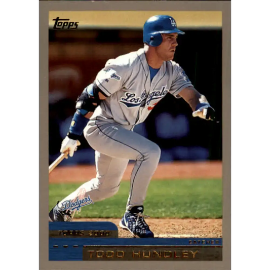 2000 Topps #130 Todd Hundley EX Excellent Los Angeles Dodgers Baseball Card