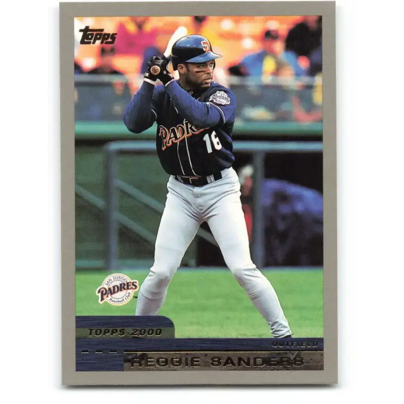 2000 Topps #134 Reggie Sanders EX Excellent San Diego Padres Baseball Card - Baseball Card Single