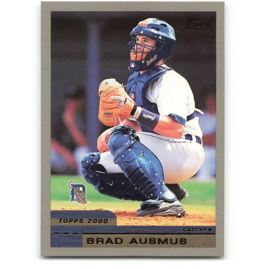 2000 Topps #136 Brad Ausmus EX Excellent Detroit Tigers Baseball Card