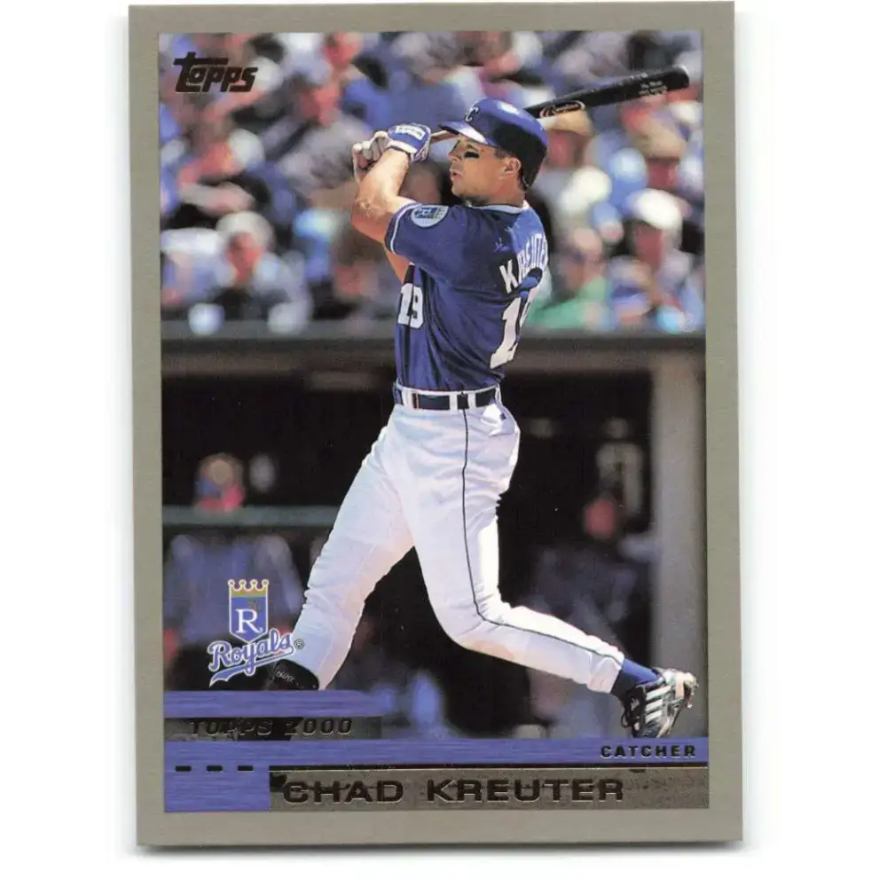 2000 Topps #137 Chad Kreuter EX Excellent Kansas City Royals Baseball Card - Baseball Card Single