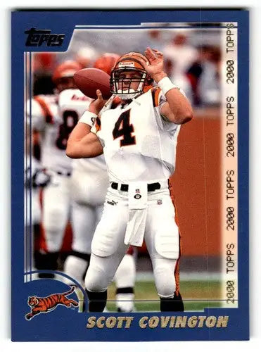 Original gloss Scott Covington Bengals football card from 2000 Topps series