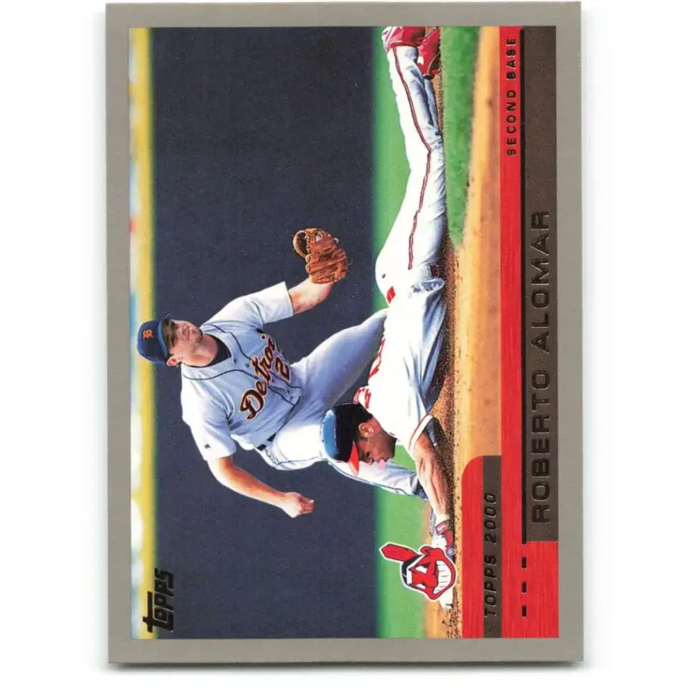 2000 Topps #140 Roberto Alomar EX Excellent Cleveland Indians Baseball Card - Baseball Card Single