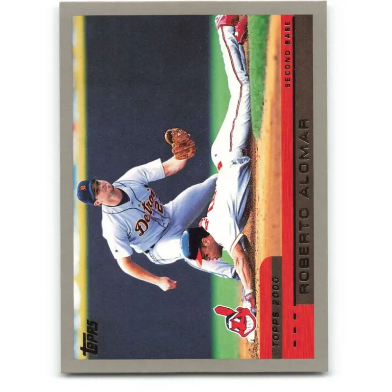 2000 Topps #140 Roberto Alomar EX Excellent Cleveland Indians Baseball Card - Baseball Card Single
