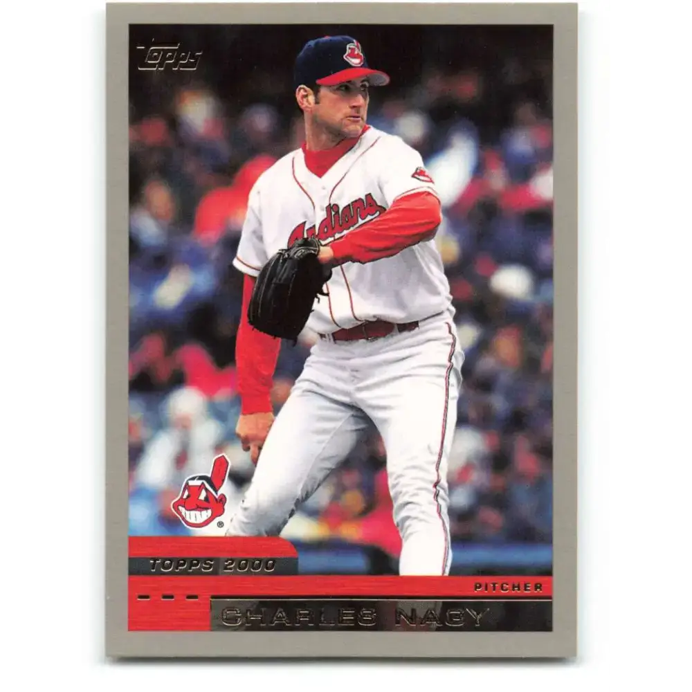 2000 Topps #141 Charles Nagy EX Excellent Cleveland Indians Baseball Card - Baseball Card Single