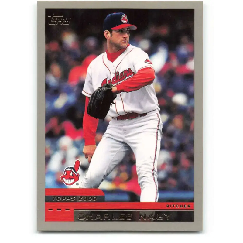 2000 Topps #141 Charles Nagy EX Excellent Cleveland Indians Baseball Card - Baseball Card Single
