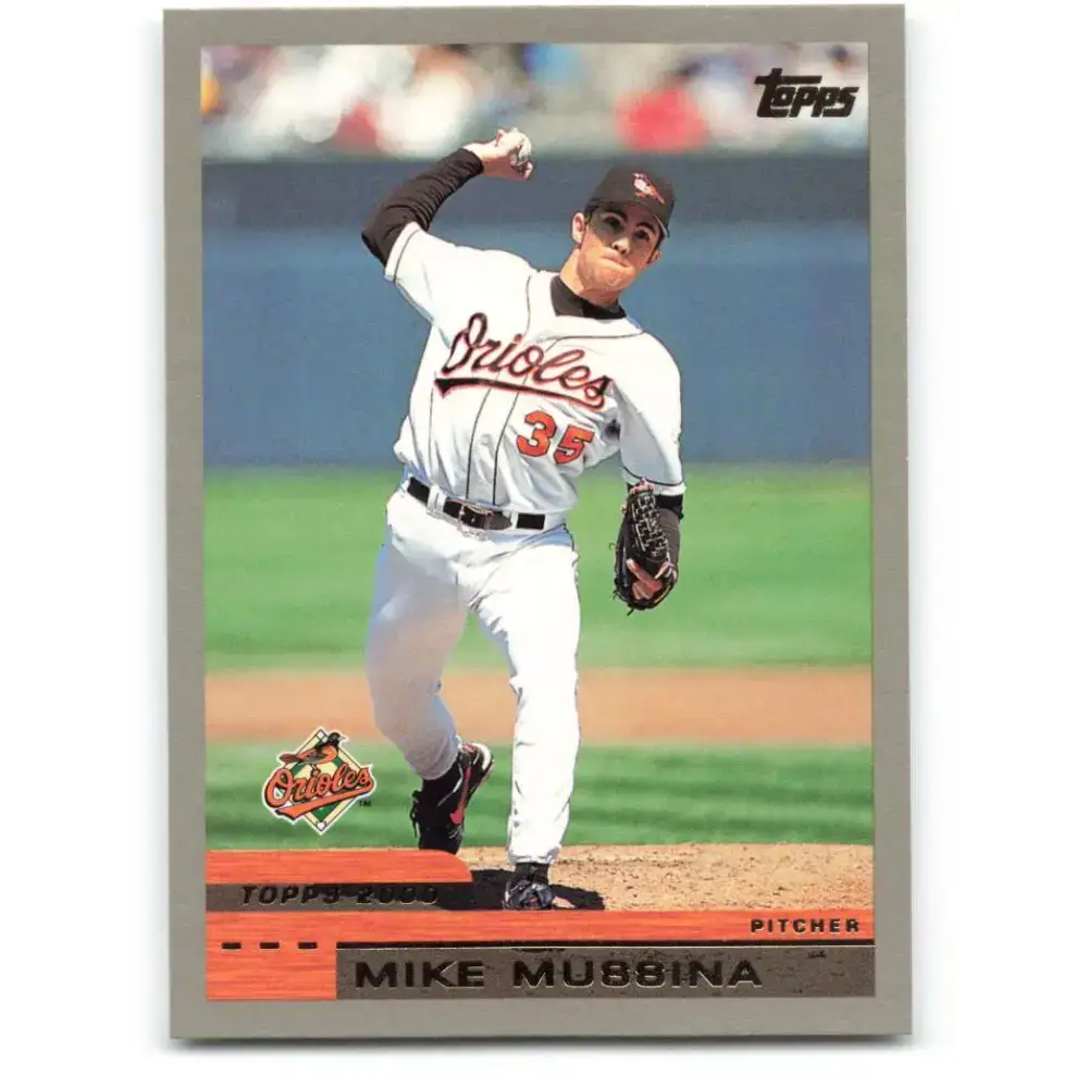 2000 Topps #143 Mike Mussina EX Excellent Baltimore Orioles Baseball Card - Baseball Card Single