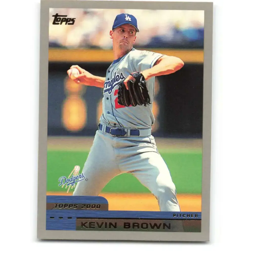 2000 Topps #145 Kevin Brown EX Excellent Los Angeles Dodgers Baseball Card - Baseball Card Single