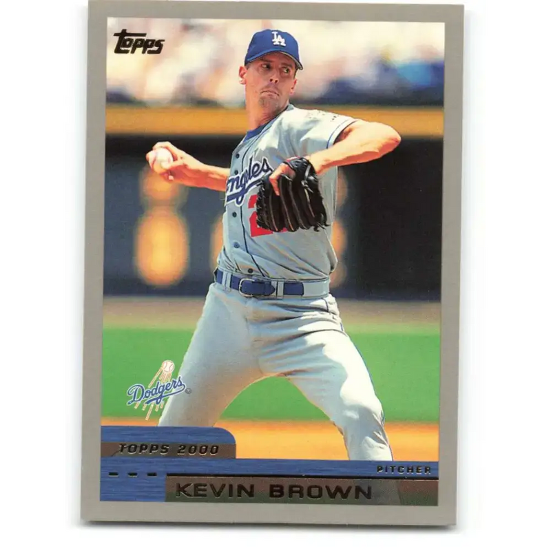 2000 Topps #145 Kevin Brown EX Excellent Los Angeles Dodgers Baseball Card - Baseball Card Single