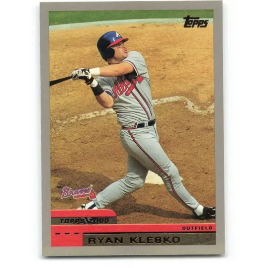 2000 Topps #147 Ryan Klesko EX Excellent Atlanta Braves Baseball Card
