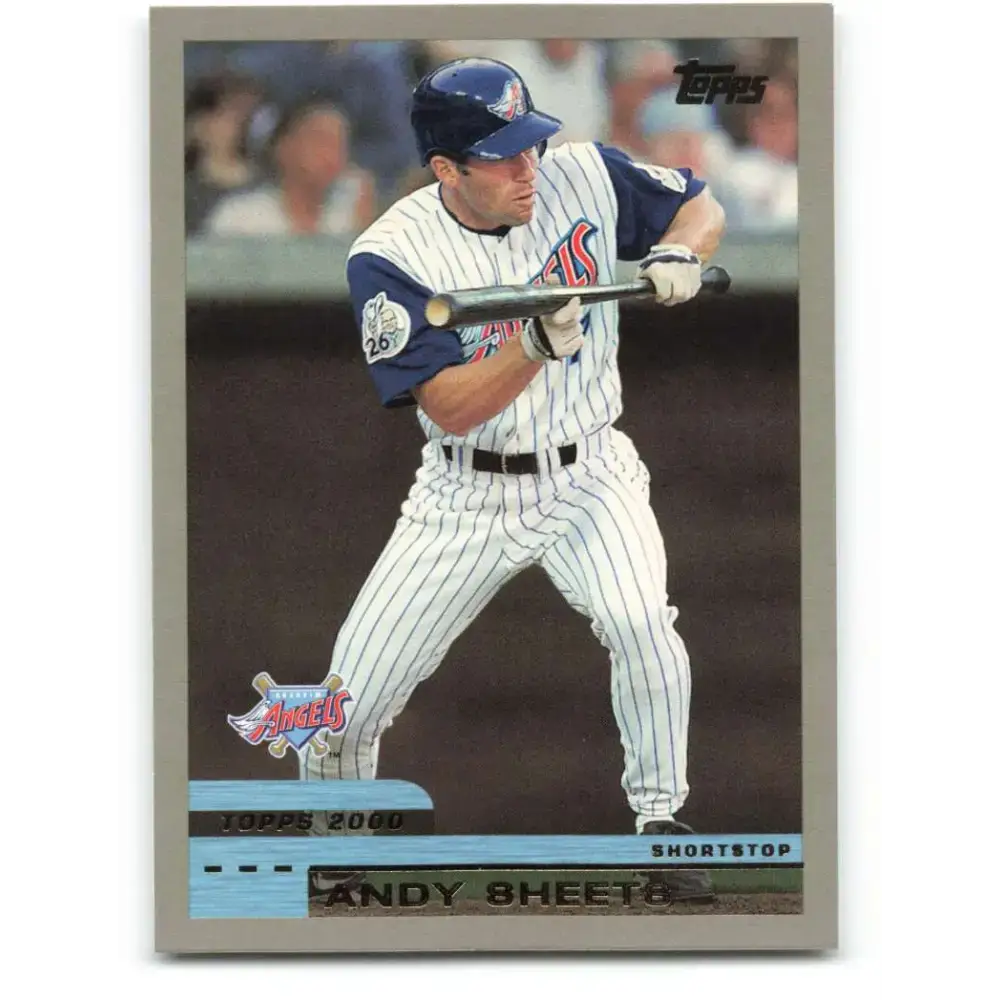 2000 Topps #149 Andy Sheets EX Excellent Anaheim Angels Baseball Card - Baseball Card Single