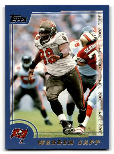 2000 Topps Warren Sapp football trading card with original gloss from Simply Sandoval