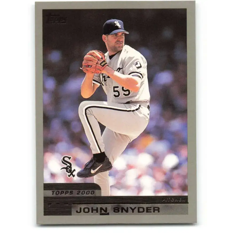 2000 Topps #154 John Snyder EX Excellent RC Rookie Chicago White Sox Baseball Card - Baseball Card Single