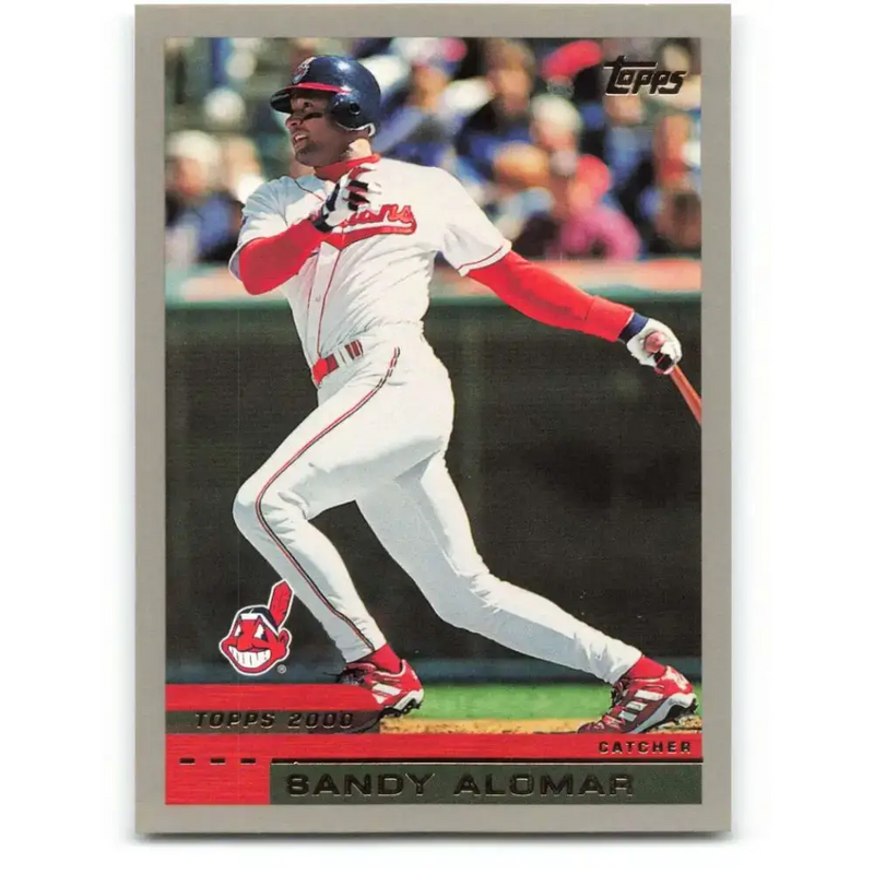 2000 Topps #155 Sandy Alomar Jr. EX Excellent Cleveland Indians Baseball Card - Baseball Card Single