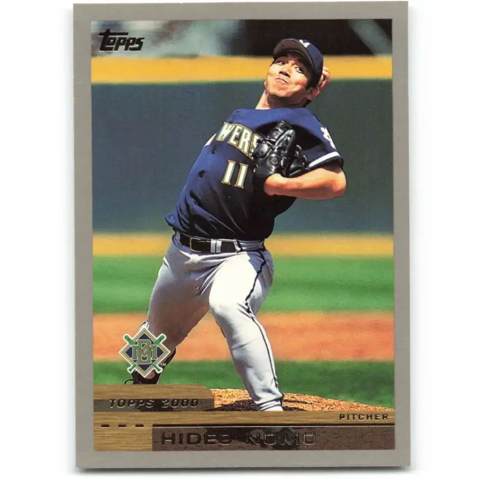 2000 Topps #159 Hideo Nomo EX Excellent Milwaukee Brewers Baseball Card - Baseball Card Single