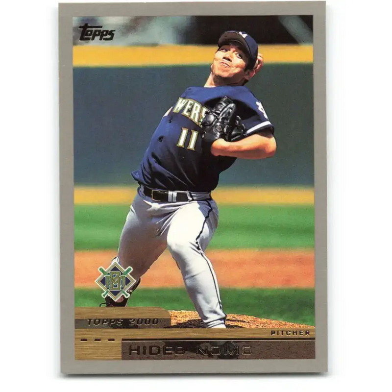 2000 Topps #159 Hideo Nomo EX Excellent Milwaukee Brewers Baseball Card - Baseball Card Single