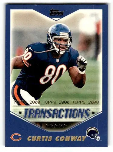 Curtis Conway football card from 2000 Topps, San Diego Chargers memorabilia